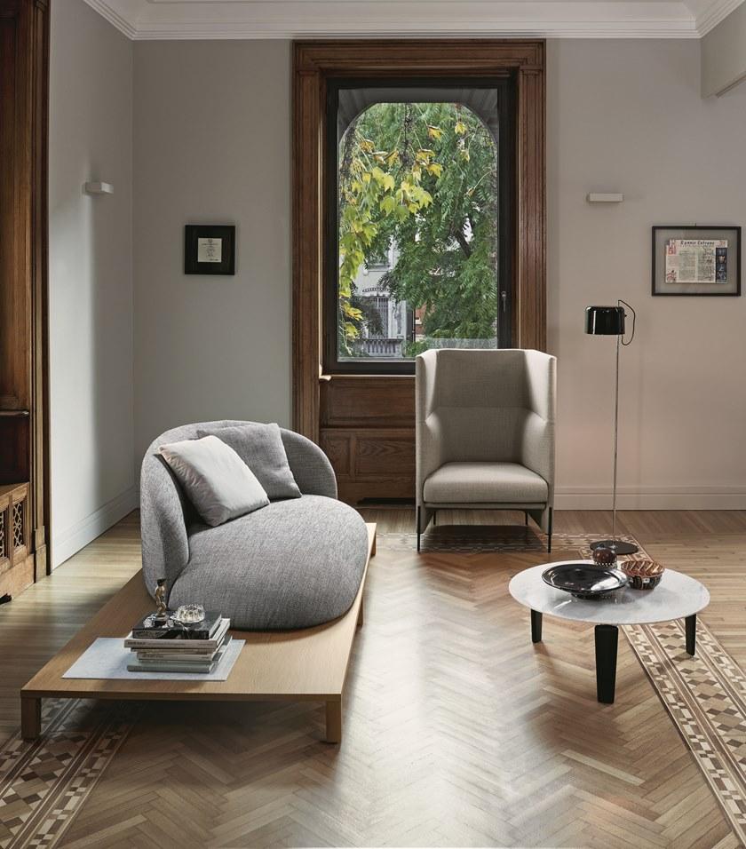 arflex Мягкое кресло из ткани с высокой спинкой Algon sun-id-1352098 - Вид №4