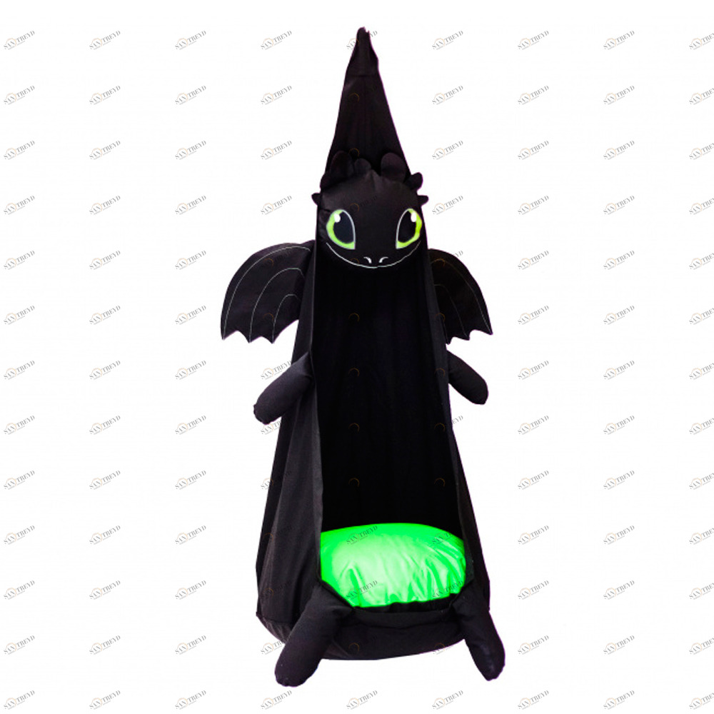 Подвесное кресло-кокон "Дракон Беззубик" ПОКАЧАЙКА  00-3831140 Черный Santreyd 