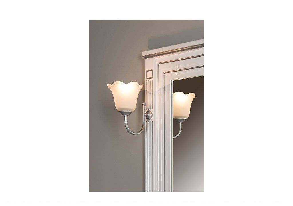 Зеркало Aquanet Паола 90 белый/серебро 00181769 - Вид №5