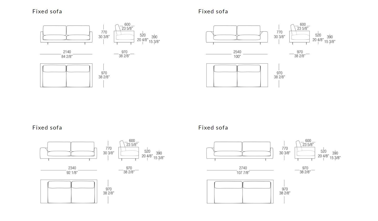 Угловой диван из ткани MisuraEmme ARGO ARCH-00053272 - Вид №11