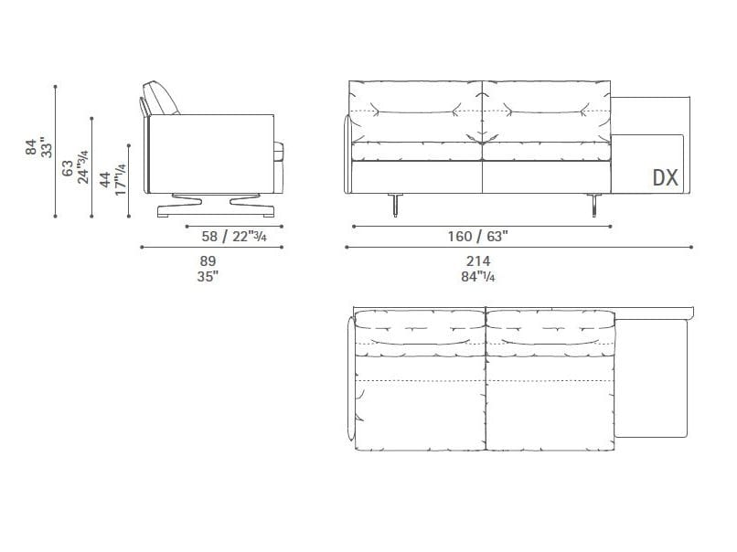 Диван с журнальной стойкой Poltrona Frau коллекция-диваны и кресла ARCH-00101037 - Вид №24