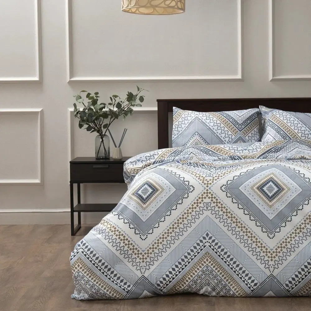 89396255 Комплект постельного белья Eclair Виста двуспальный полисатин бетон STLM-1483821  - Вид №3