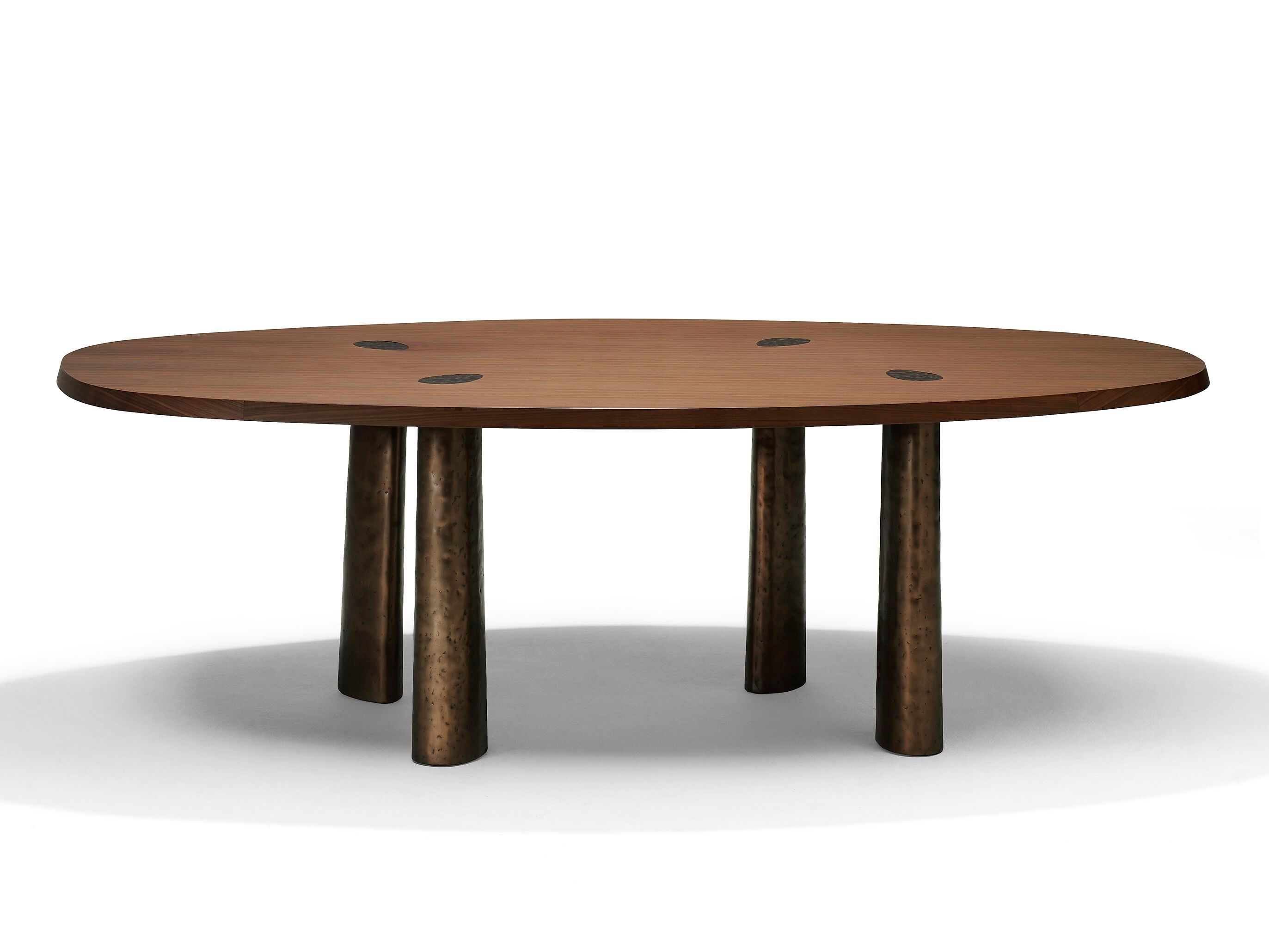 Алюминиевый и деревянный обеденный стол Linteloo Charles ARCH-00105706