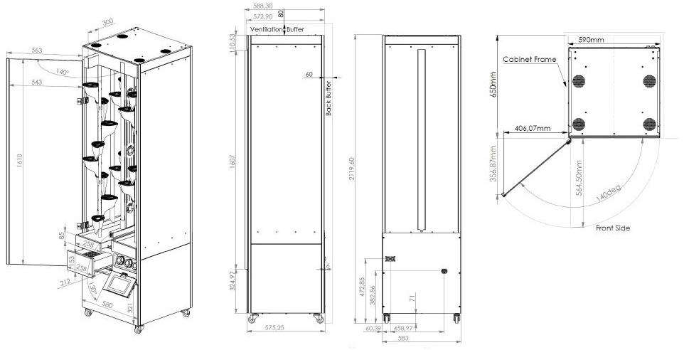 Natufia Отдельно стоящий кухонный модуль для гидропоники sun-id-1432001 - Вид №23
