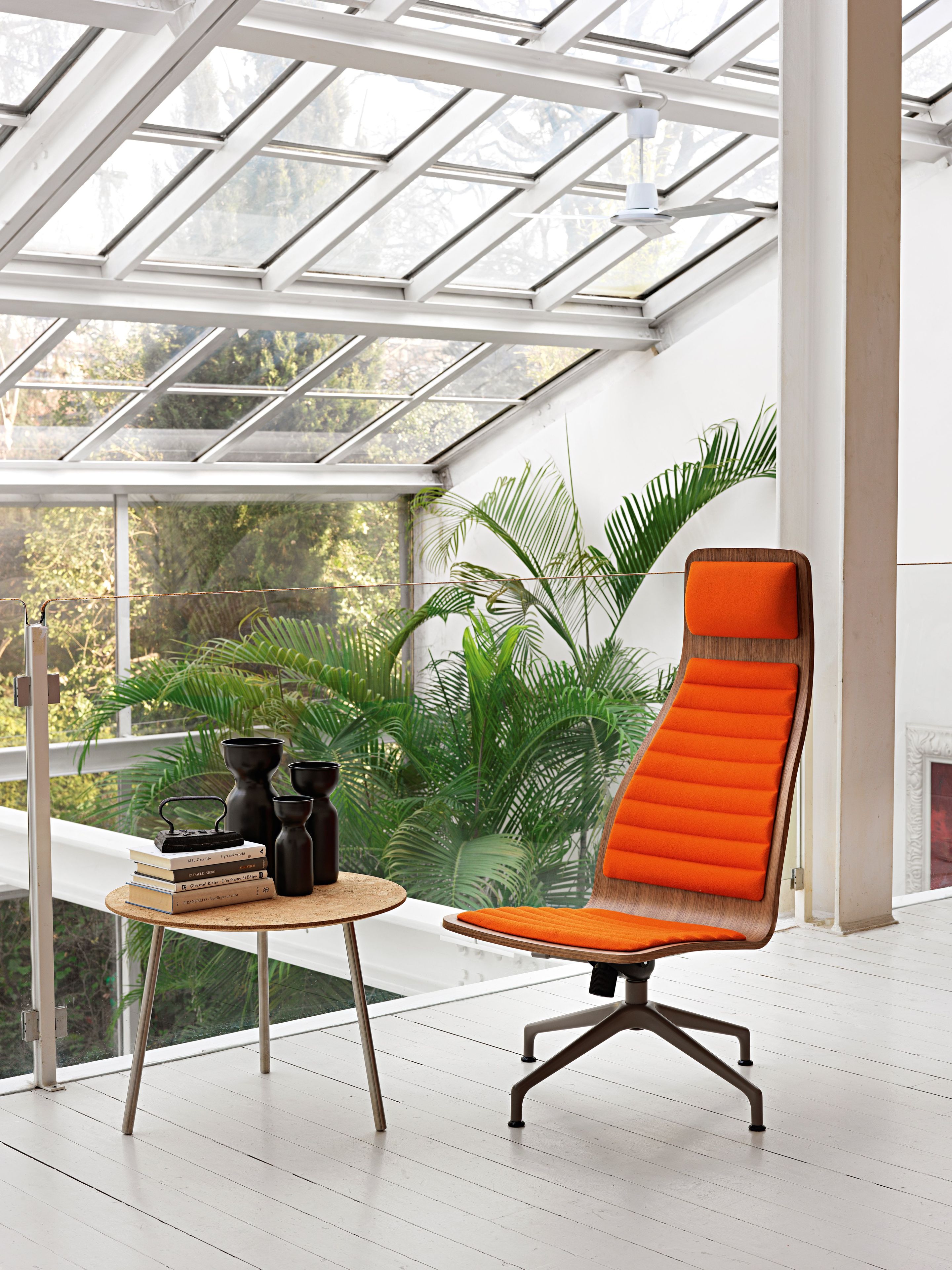 4-спицевое тканевое вращающееся офисное кресло CAPPELLINI ARCH-00036722 - Вид №8