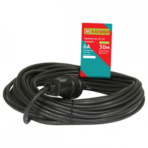 Удлинитель силовой Калибр УС-30 черный 8120119