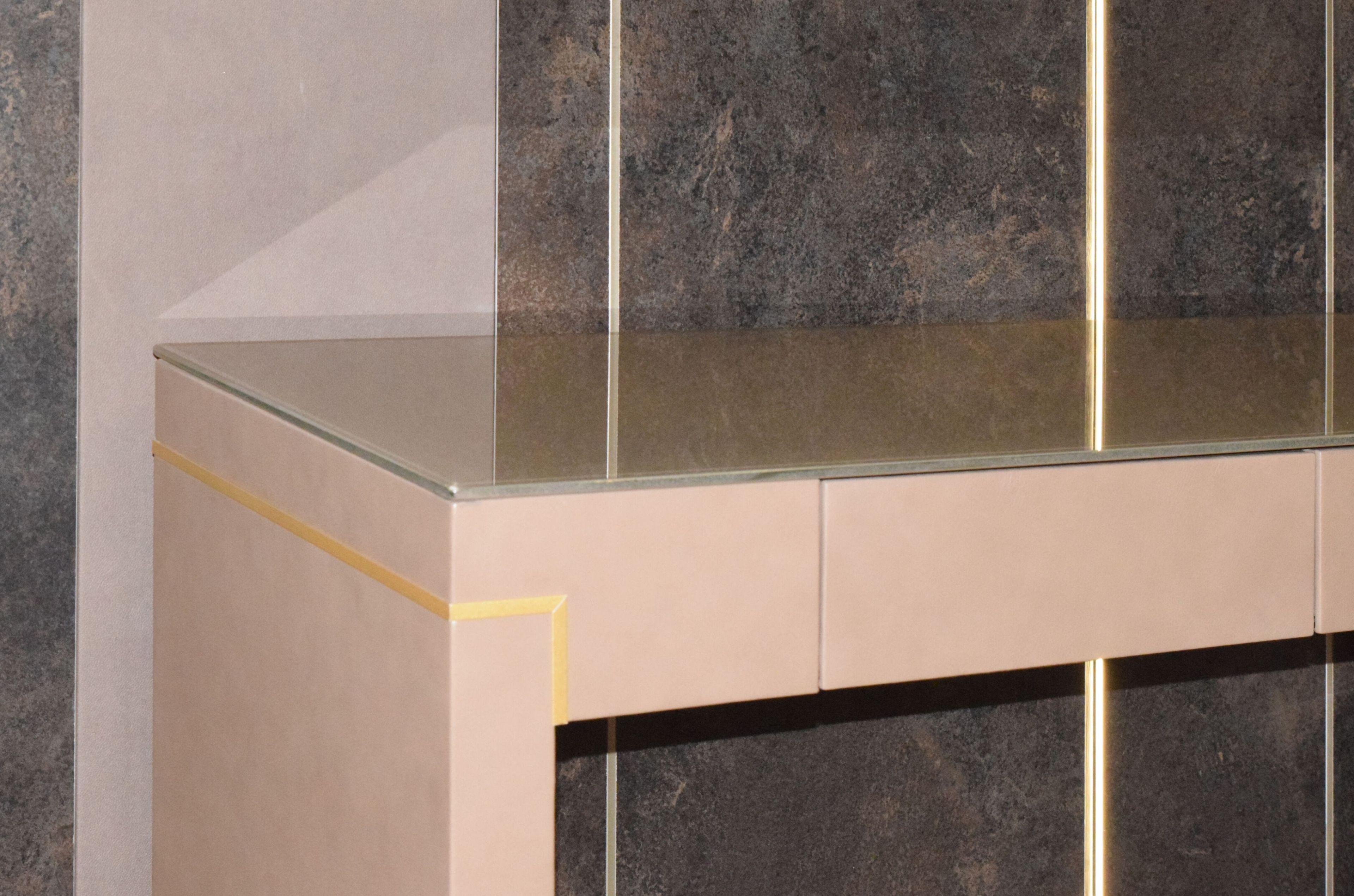 Кожаный письменный стол с ящиками ABLE TENET ARCH-00044269 - Вид №2