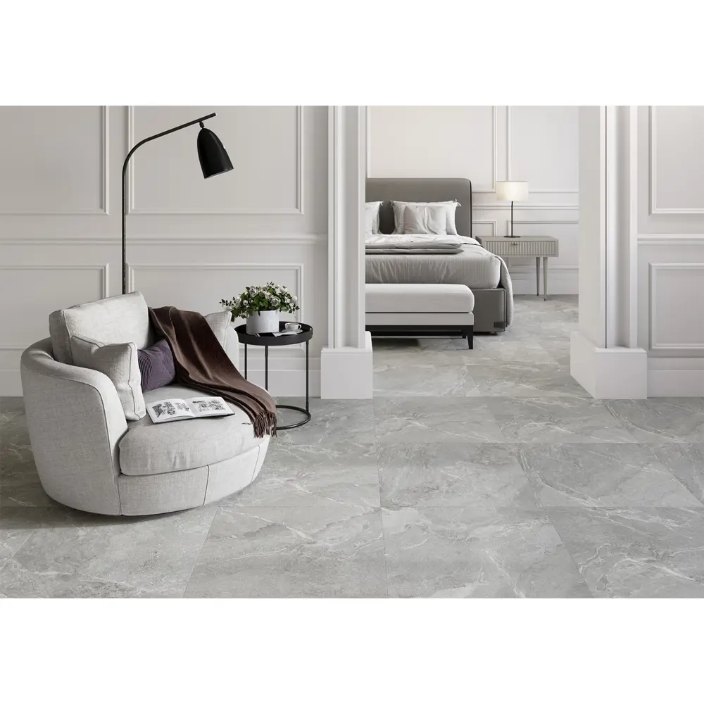 Глазурованный керамогранит Alma Ceramica Cassiopeia 60x60 см 1.8 м² матовый цвет серый 89456960 STLM-2155159