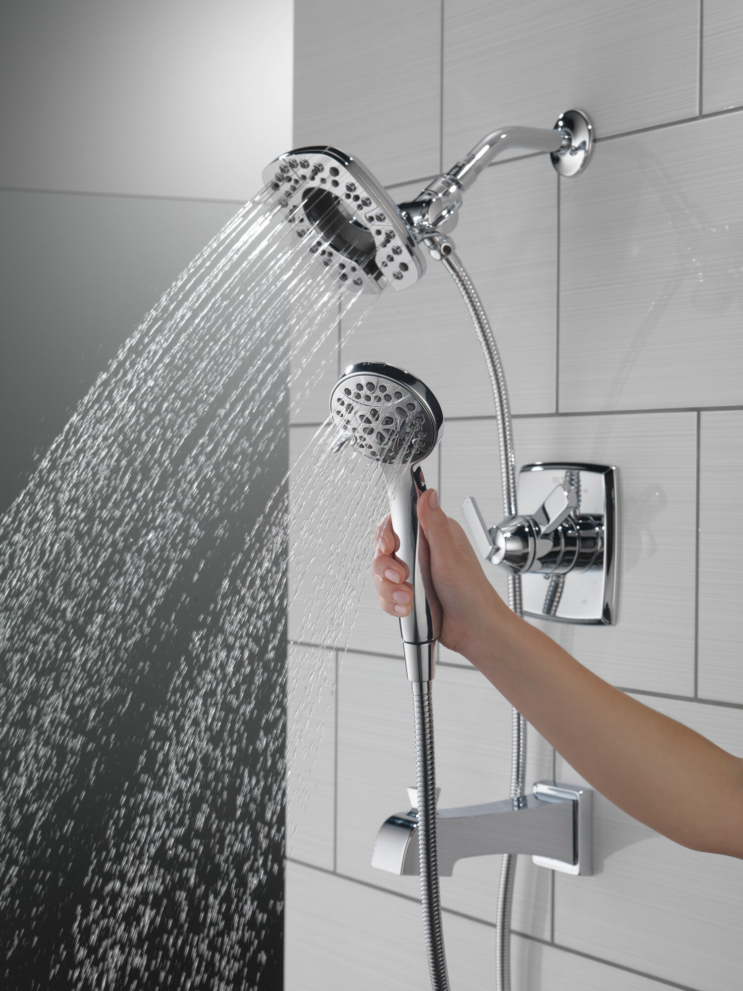 T17464-I Облицовка для душа Monitor® серии 17 с In2ition® Delta Faucet Ashlyn Хром  - Вид №7