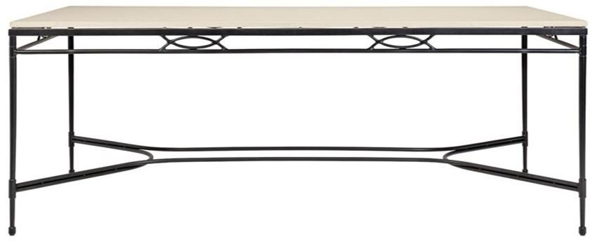 JANUS et Cie Прямоугольный обеденный стол из смолы и нержавеющей стали Amalfi sun-id-1416783 - Вид №1