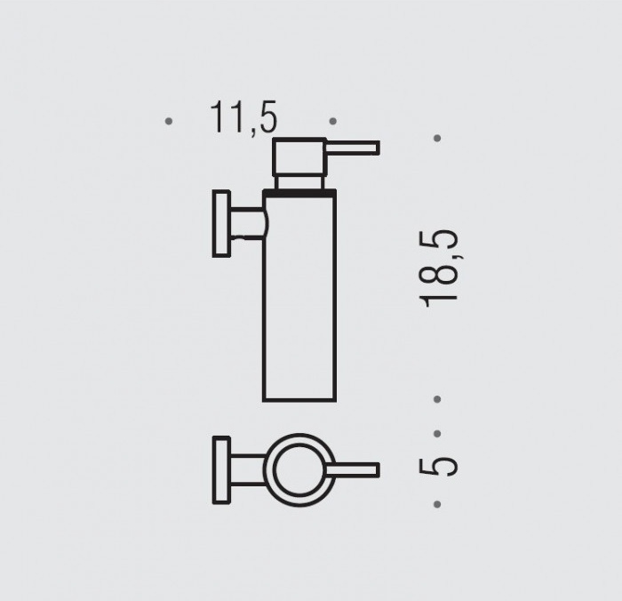 W4981.NM Дозатор DESIGN настенный COLOMBO PLUS Colombo Design - Вид №1