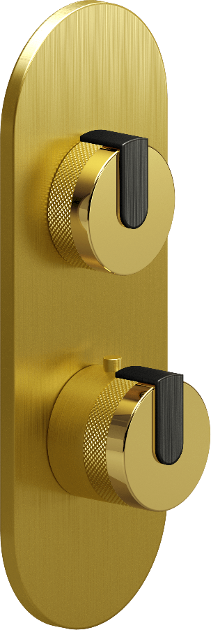 E-8026-R1AUE0-L1BOX-BB-T Планка M-Series с 2 ручками - Внешняя часть GRAFF MOD+