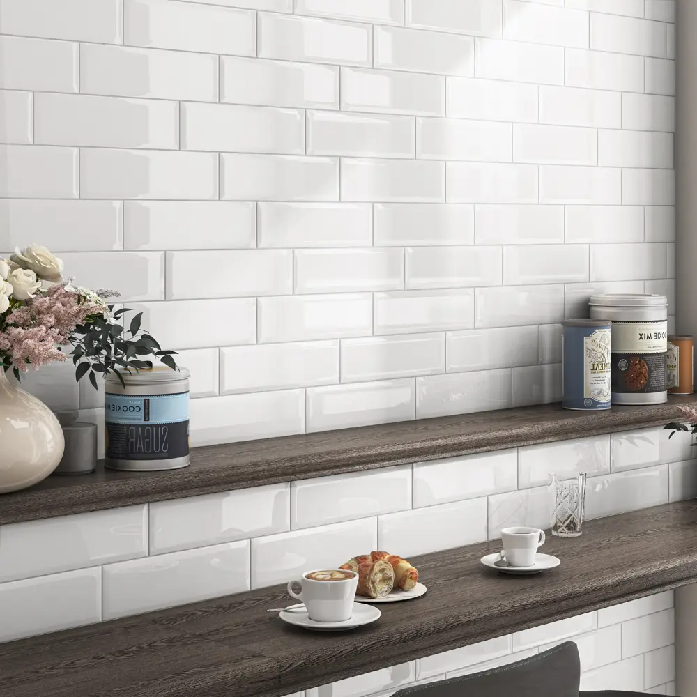 Kerama Marazzi Аккорд: белая глянцевая плитка для интерьера 86360037