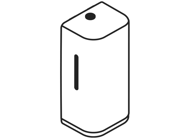 477.06B10399 Сенсорный электронный дозатор пенного мыла HEWI Neuheiten SAN  - Вид №6