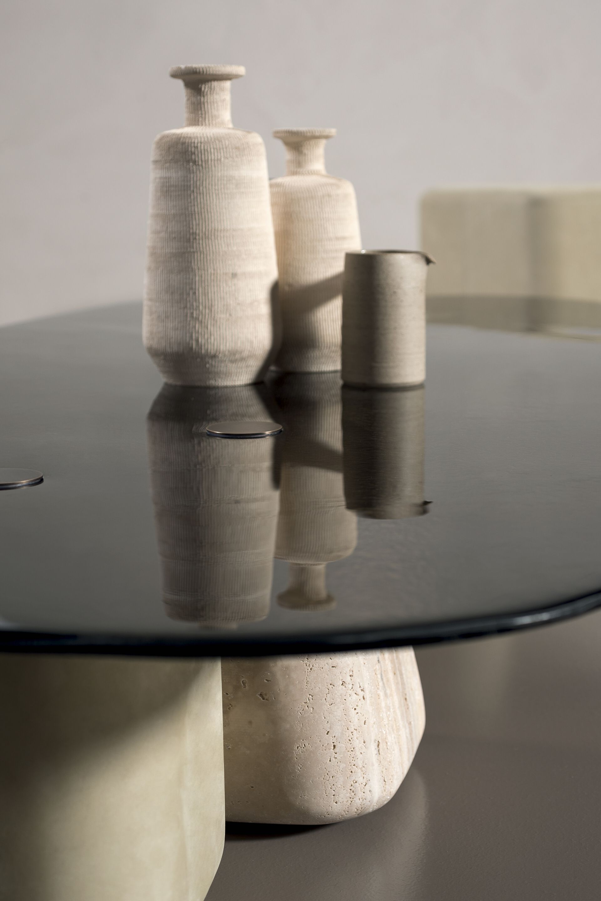 Стеклянный низкий квадратный журнальный столик Baxter Fany ARCH-00076749 - Вид №2