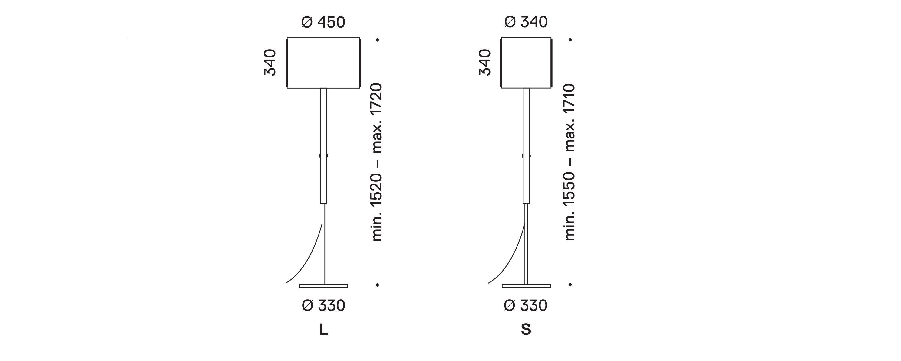 Алюминий и стекло регулируемая высота светодиодный торшер serien.lighting JONES ARCH-00021917 - Вид №5