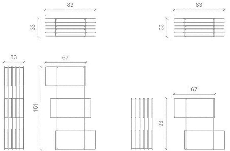 B&T Design Двусторонняя металлическая полка sun-id-1455835 - Вид №5
