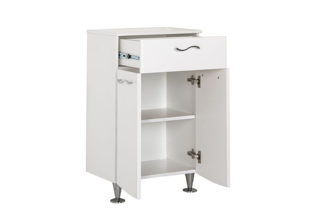 Тумба для ванной без раковины Aquanet Моника 50 белый 00186779 - Вид №1