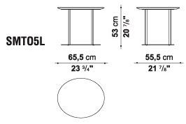 Maxalto Круглый журнальный столик из мдф Pathos sun-id-1476435 - Вид №5