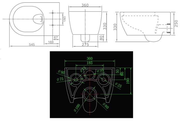NC2019 Подвесной унитаз SSWW NC - Вид №2