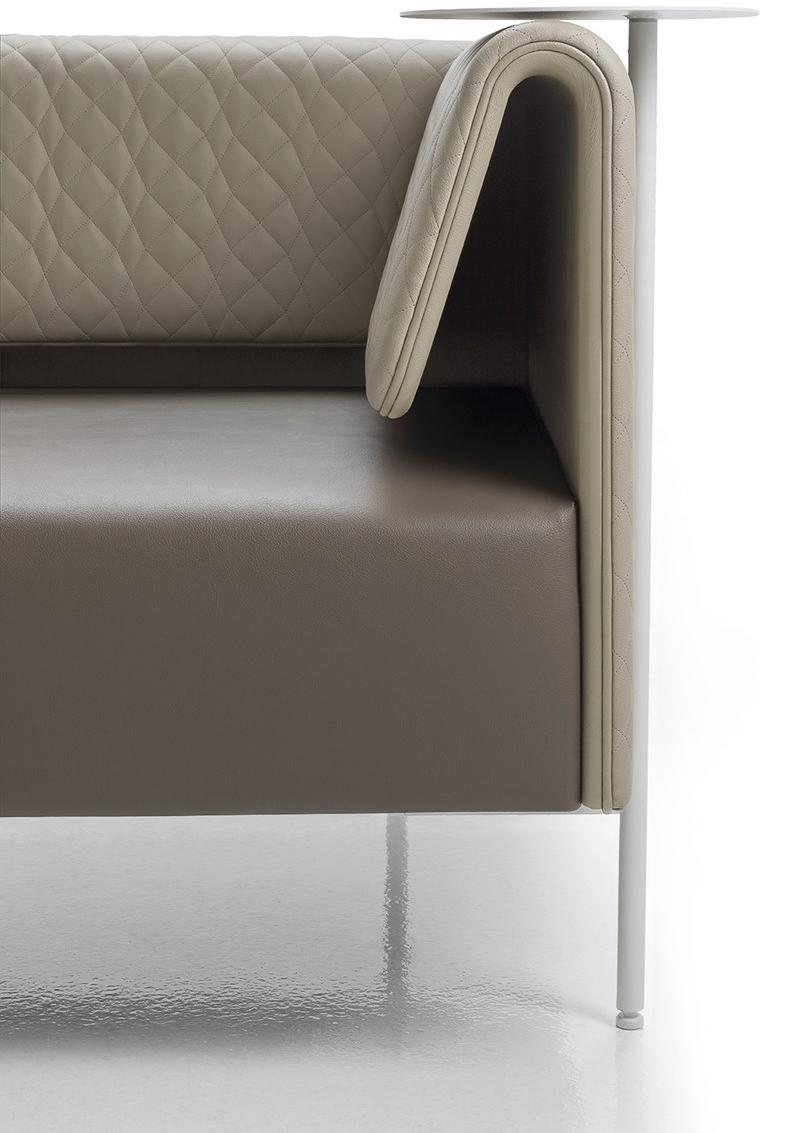 Kastel 3-х местный кожаный диван с журнальной полкой Klint sun-id-1387706 - Вид №5