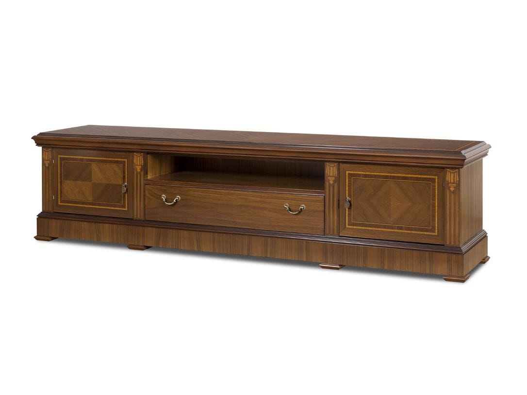 Деревянный низкий ТВ-шкаф Hurtado Traditional ARCH-00048032