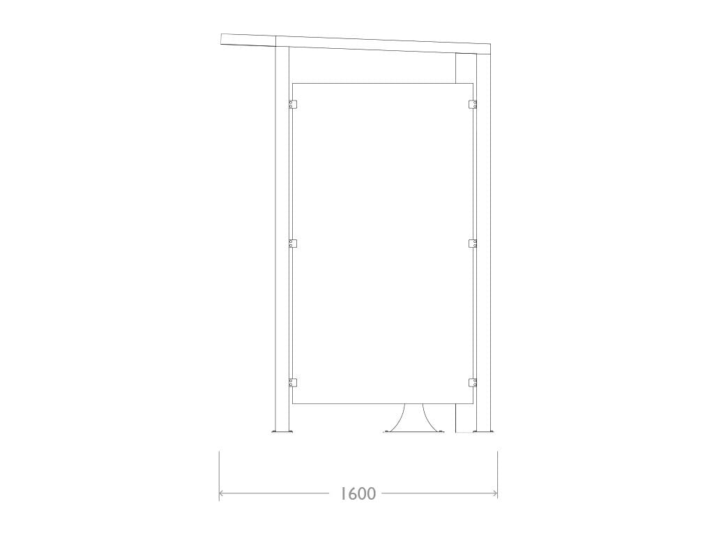 Навес для автобусной остановки с фотоэлектрическими панелями EUROCOMITALIA современная мебель ARCH-00039160 - Вид №5