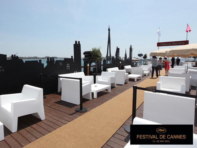 VONDOM Садовый столик с высоким содержанием смолы Jut sun-id-1386395 - Вид №2