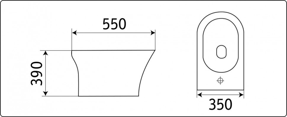 1217C Биде напольное LAB.Space  - Вид №1