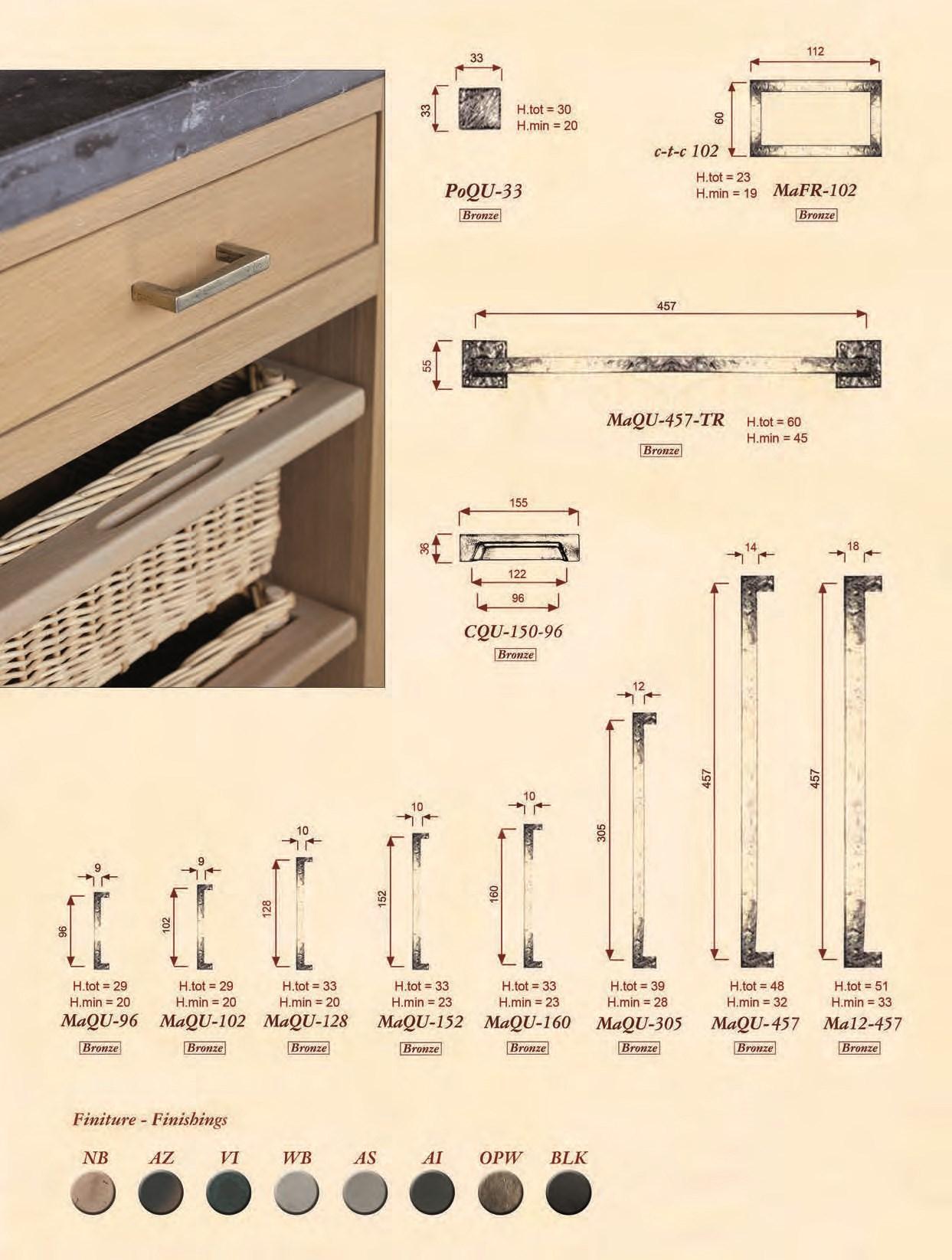 GIARA Мебельная ручка из бронзы Liscia sun-id-1405010 - Вид №2