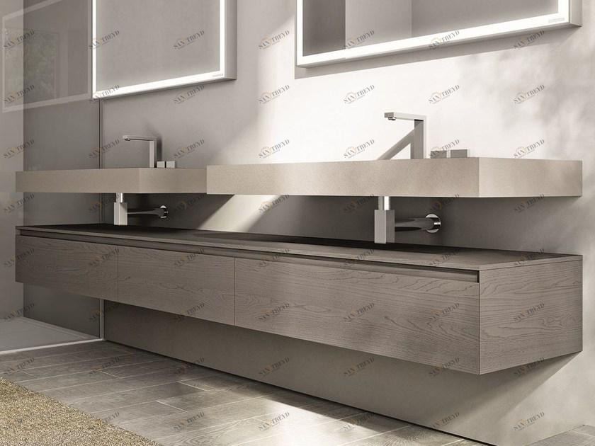 Ideagroup Двойная тумба под умывальник Cubik sun-id-1507105