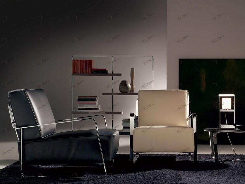 F.lli Orsenigo Мягкое кожаное кресло с подлокотниками Fujiyama sun-id-1419090