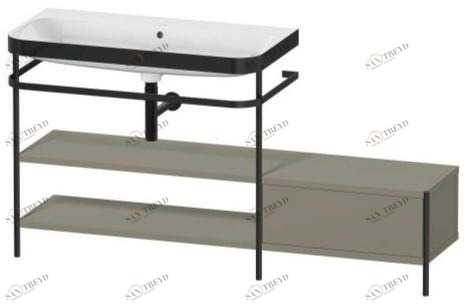 Hp4753 e/n/o/t Напольная раковина стоящая овальная Duravit Happy D.2 Plus