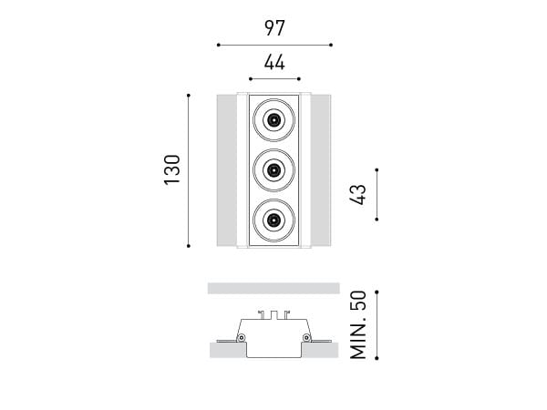 Несколько алюминиевых светодиодных утопленных прожекторов Arkoslight Black Foster ARCH-00126206 - Вид №2