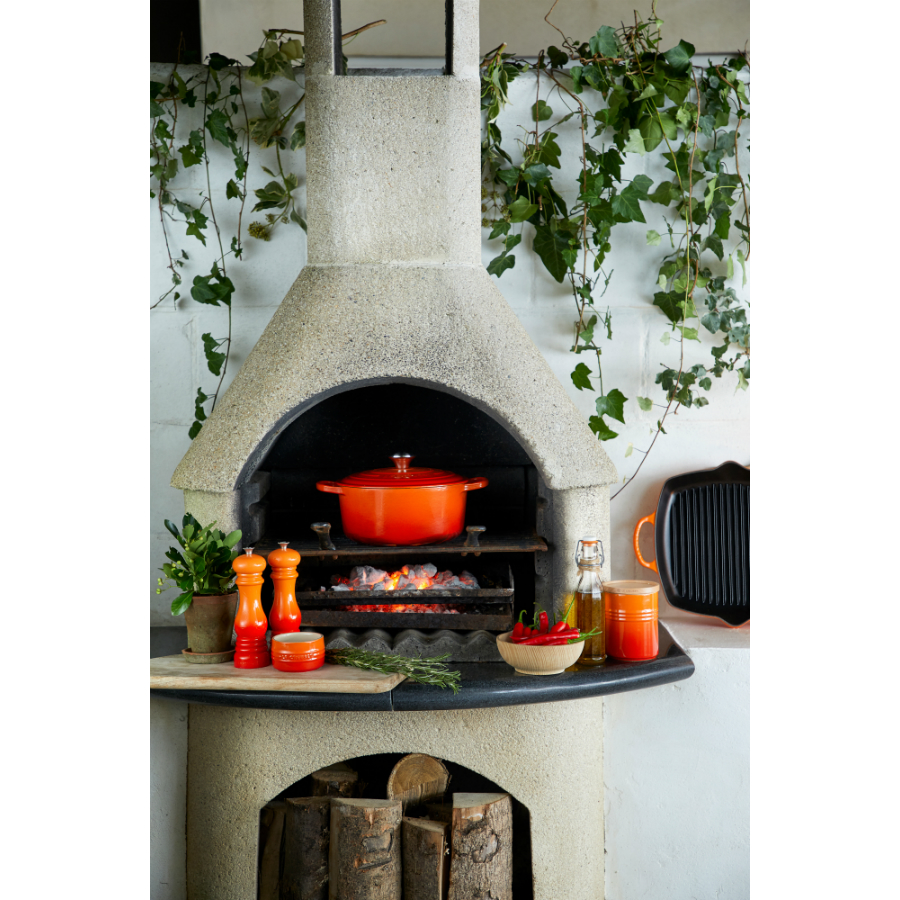 Кастрюля чугунная Le Creuset, Ø26 см, оранжевая 21177260902430 - Вид №6