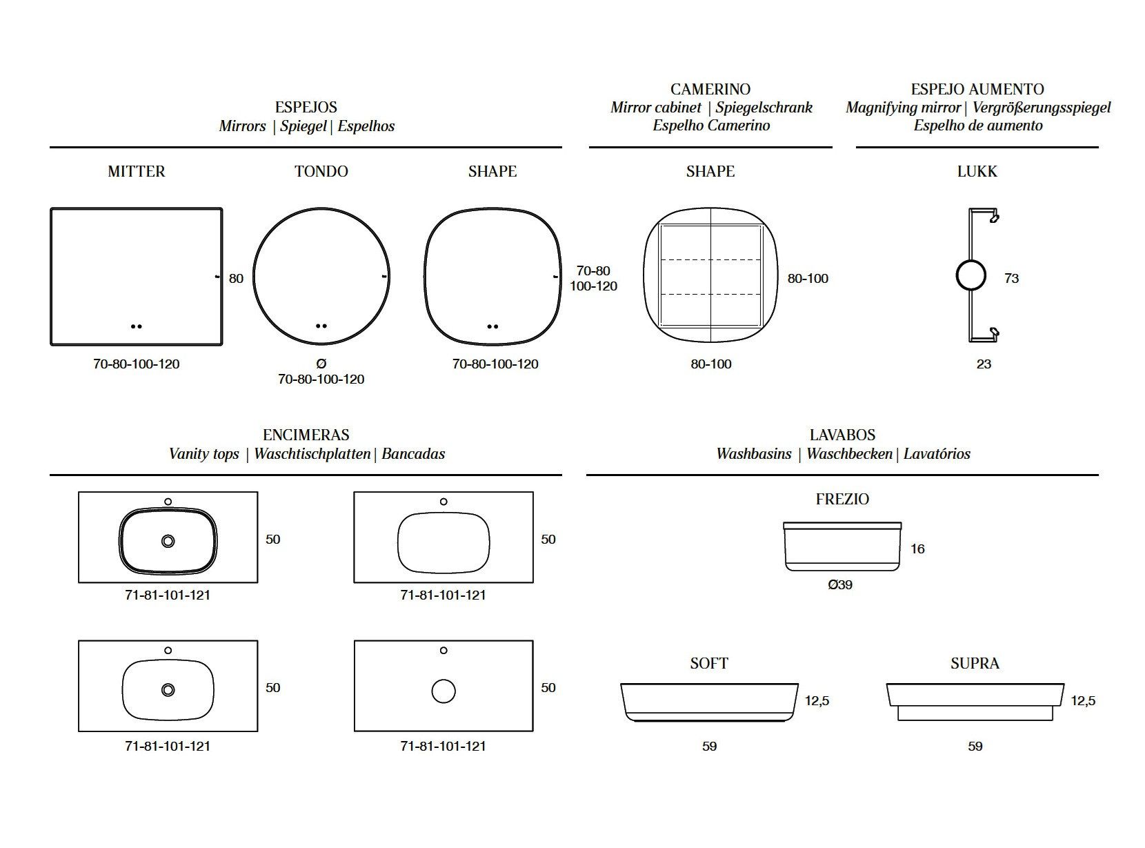 Односекционный подвесной умывальник Fiora Sen ARCH-00026596 - Вид №9