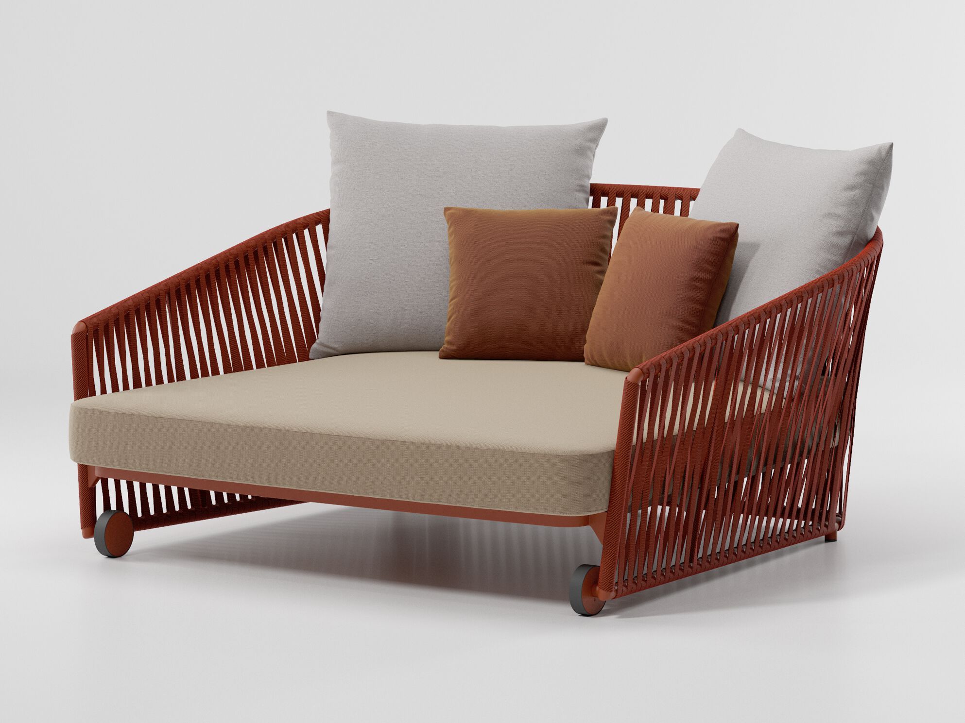 Садовая кровать с колесами Kettal Bitta Lounge ARCH-00153178