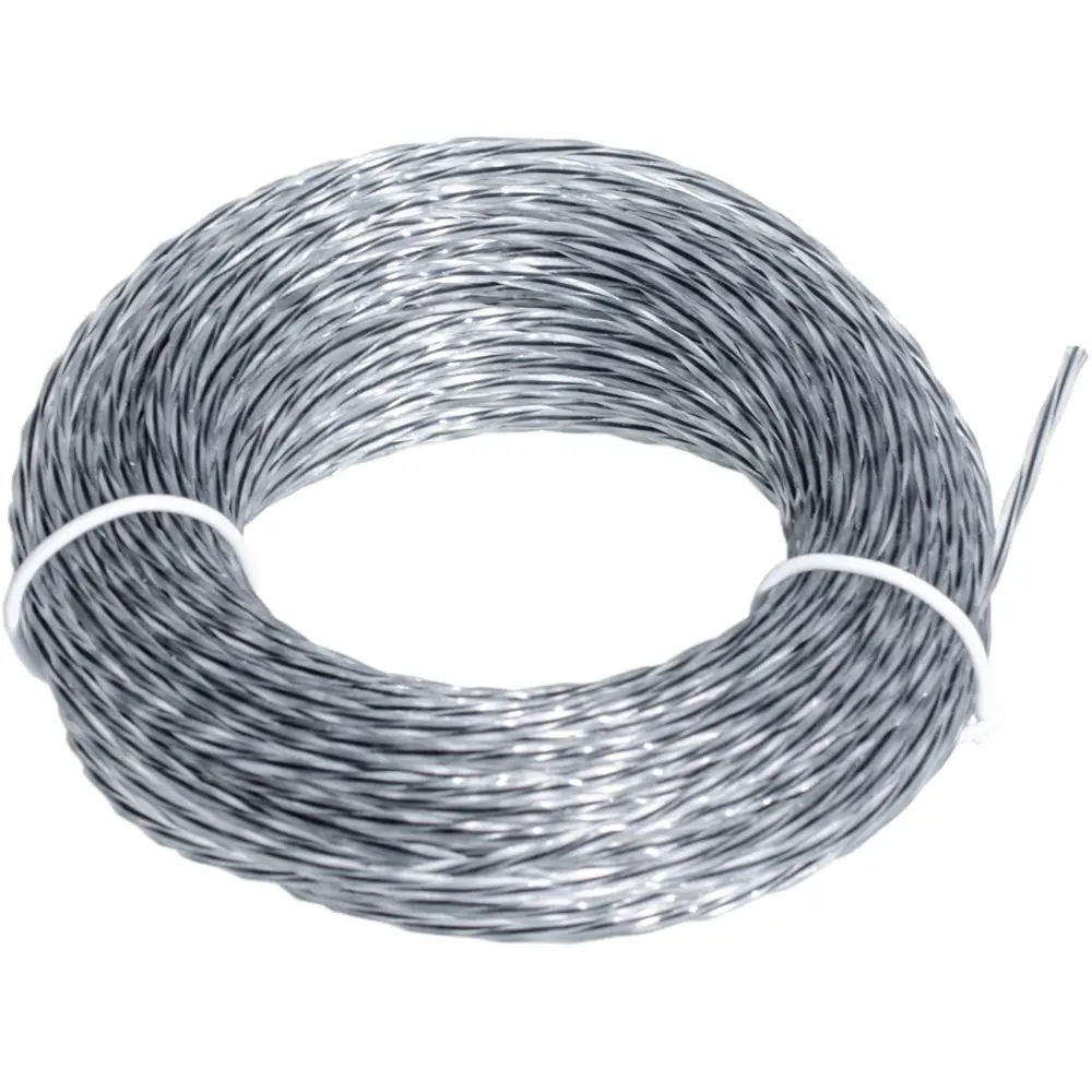 Леска для триммера VERTEXTOOLS 3 мм - профессиональная витая нить для кошения 89396467 STLM-1566600