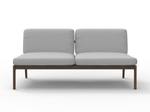 Длинный модуль для садового дивана в iroko