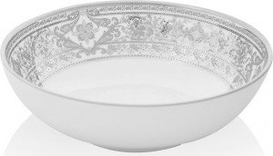 10561968 Haviland Салатник индивидуальный 250мл "Матиньон" (белый, платиновый декор) Фарфор