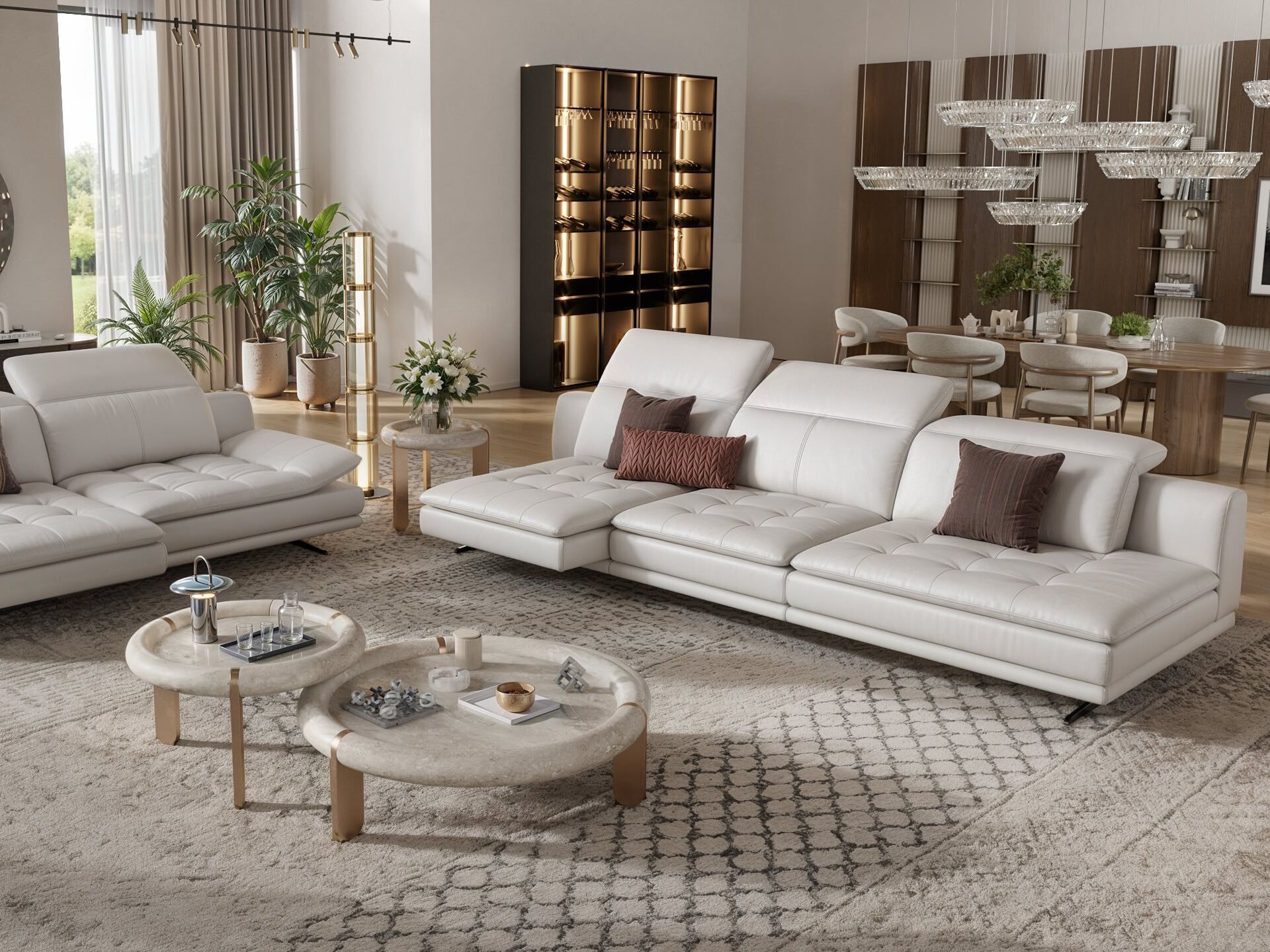 3-местный кожаный диван Sofanella Ницца ARCH-00121270 - Вид №8