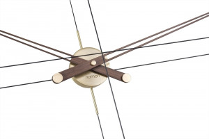 072320 Настенные часы G латунь-орех Nomon Delmori