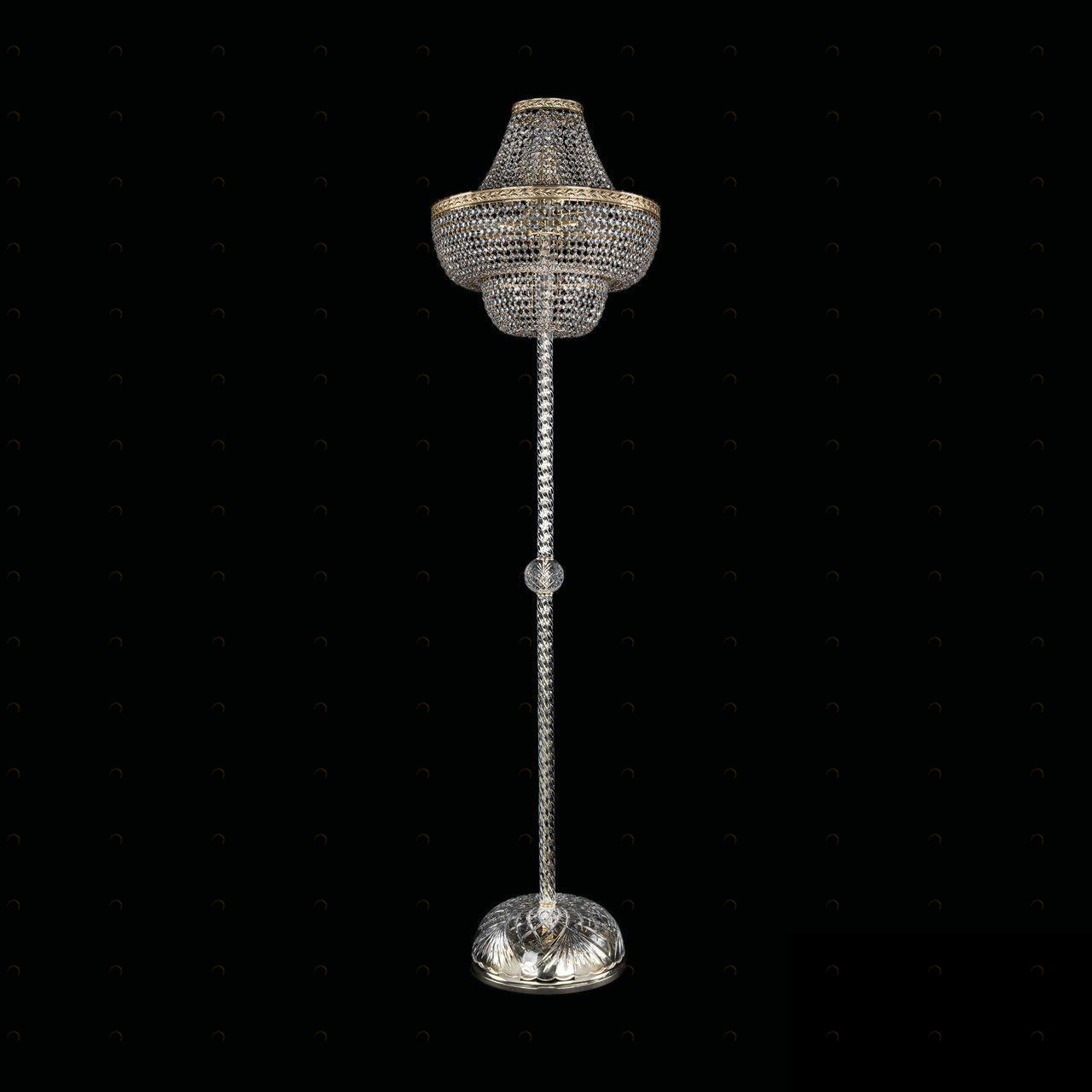 Торшер хрустальный на 8 ламп 172х45х45 см золото Bohemia Ivele 19091T3/H/45IV-172 G BOHEMIA IVELE ЭЛИТНЫЕ 00-3889513 Золото;прозрачный 