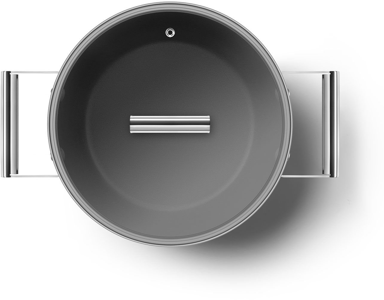 CKFC2411RDM Посуда / кастрюля с двумя ручками и крышкой 24 см, красная SMEG  - Вид №4