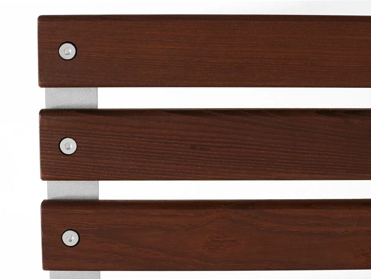 Садовая скамейка из ясеня с подлокотниками и спинкой Hay Траверс ARCH-00083375 - Вид №3