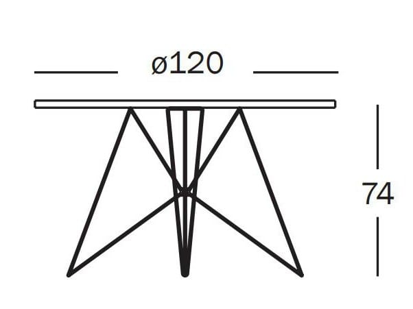 Круглый стол из МДФ Magis XZ3 ARCH-00054301 - Вид №4