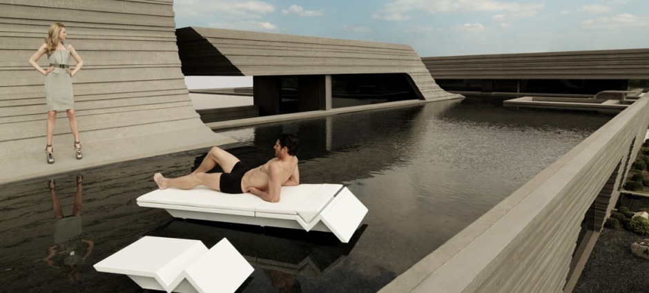 005311 Столик- шезлонг Vondom Rest