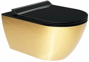 Подвесной унитаз настенный Белый GSI ceramica Gold platinum Италия