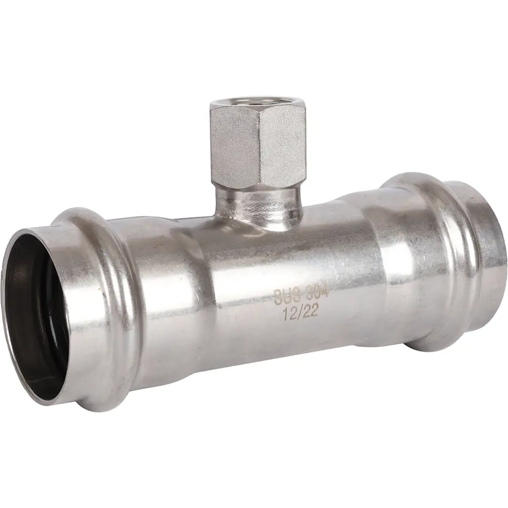 Тройник переходной Rommer 1/2"x42 мм ВПр-ВР нержавеющая сталь STLM-2212465