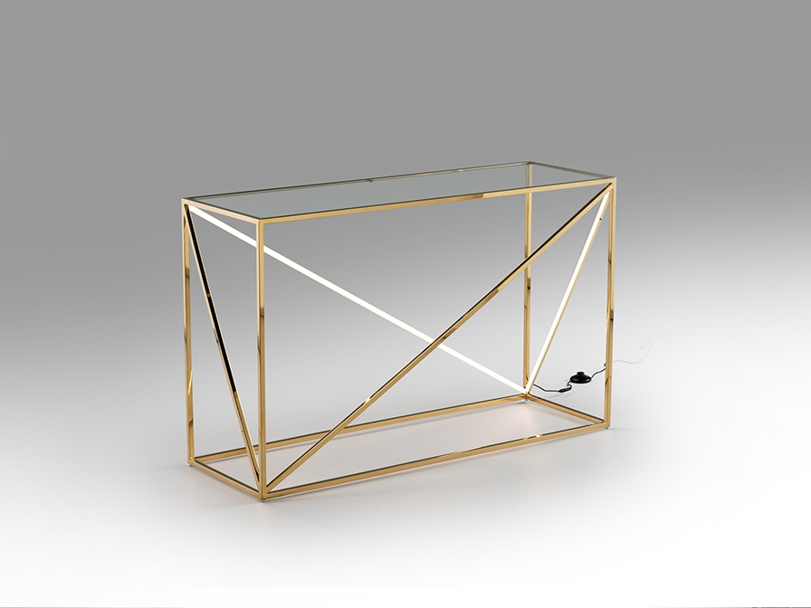 098615 Консоль с подсветкой LED золото Schuller Moonlight